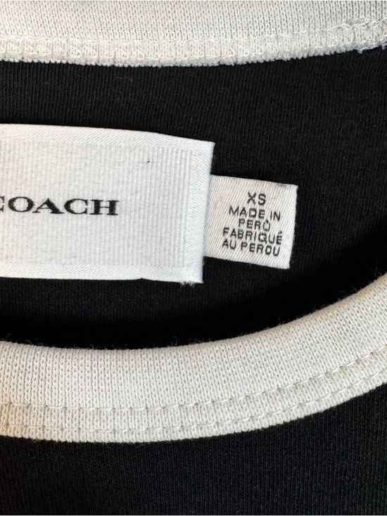 Coach Ringer T-Shirt In Black - Picture 5 of 6